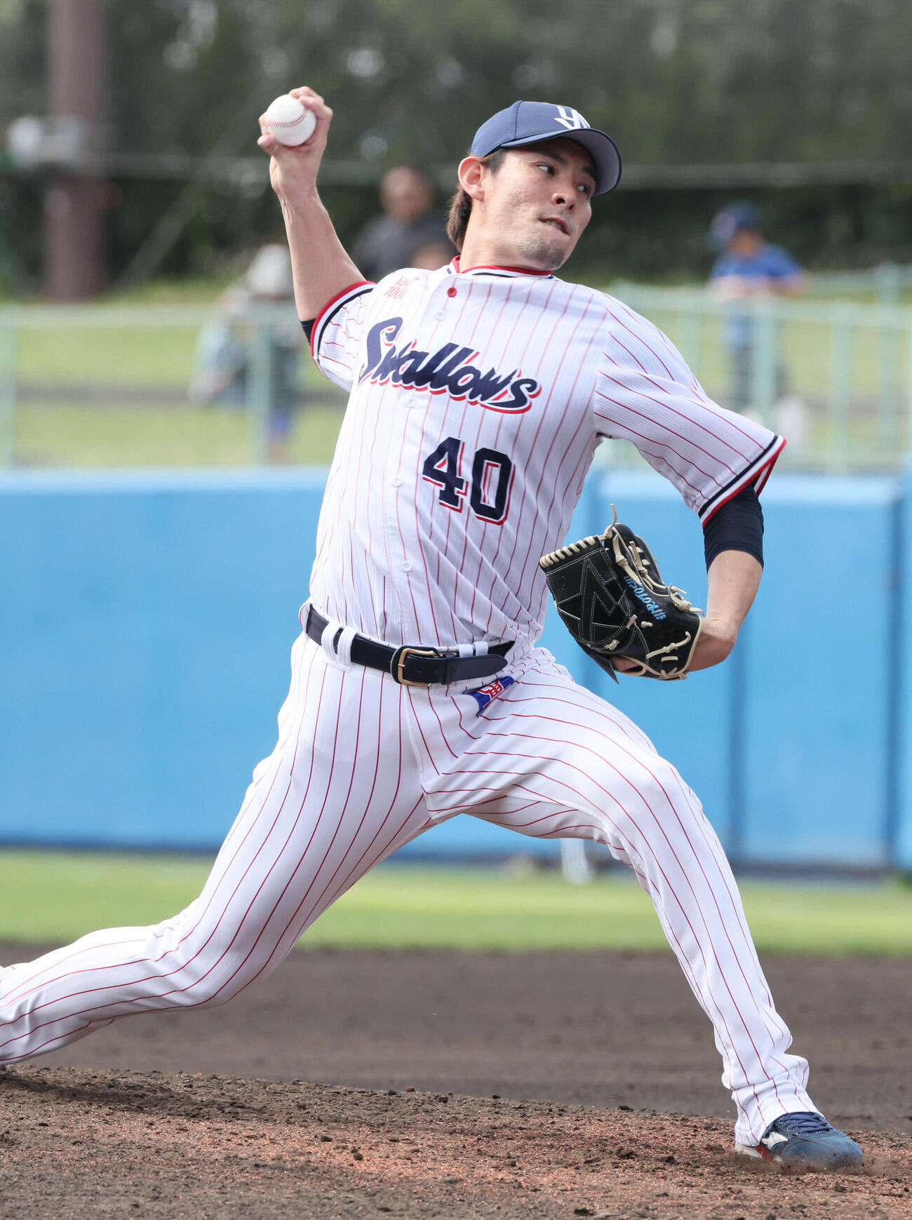 ヤクルト】高梨裕稔が初実戦で2回0封「攻めて…」キャンプ序盤の腰の