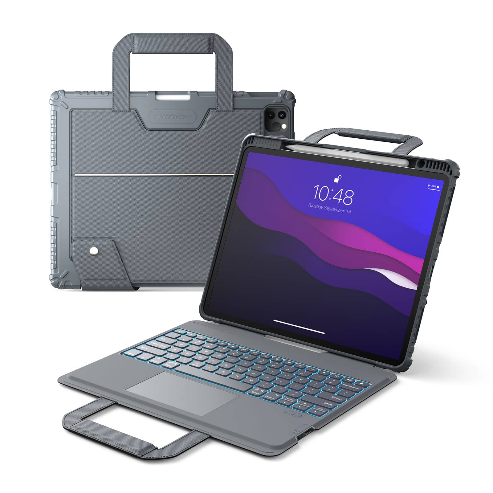 Nillkin Carry Go ポータブルハンドルバックライトキーボードケース