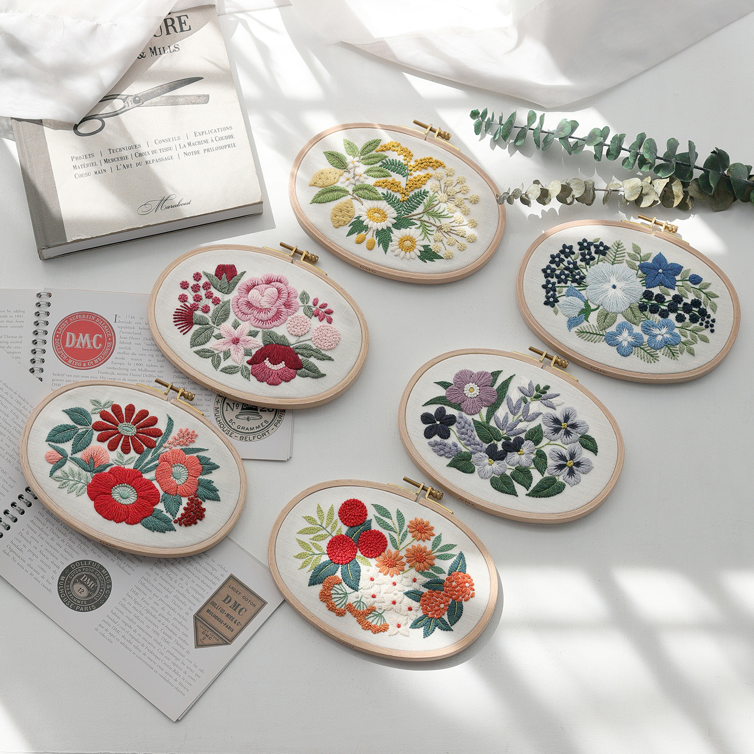 DMC-JPT95 DMC×樋口愉美子刺繍キットフラワーブーケコレクション