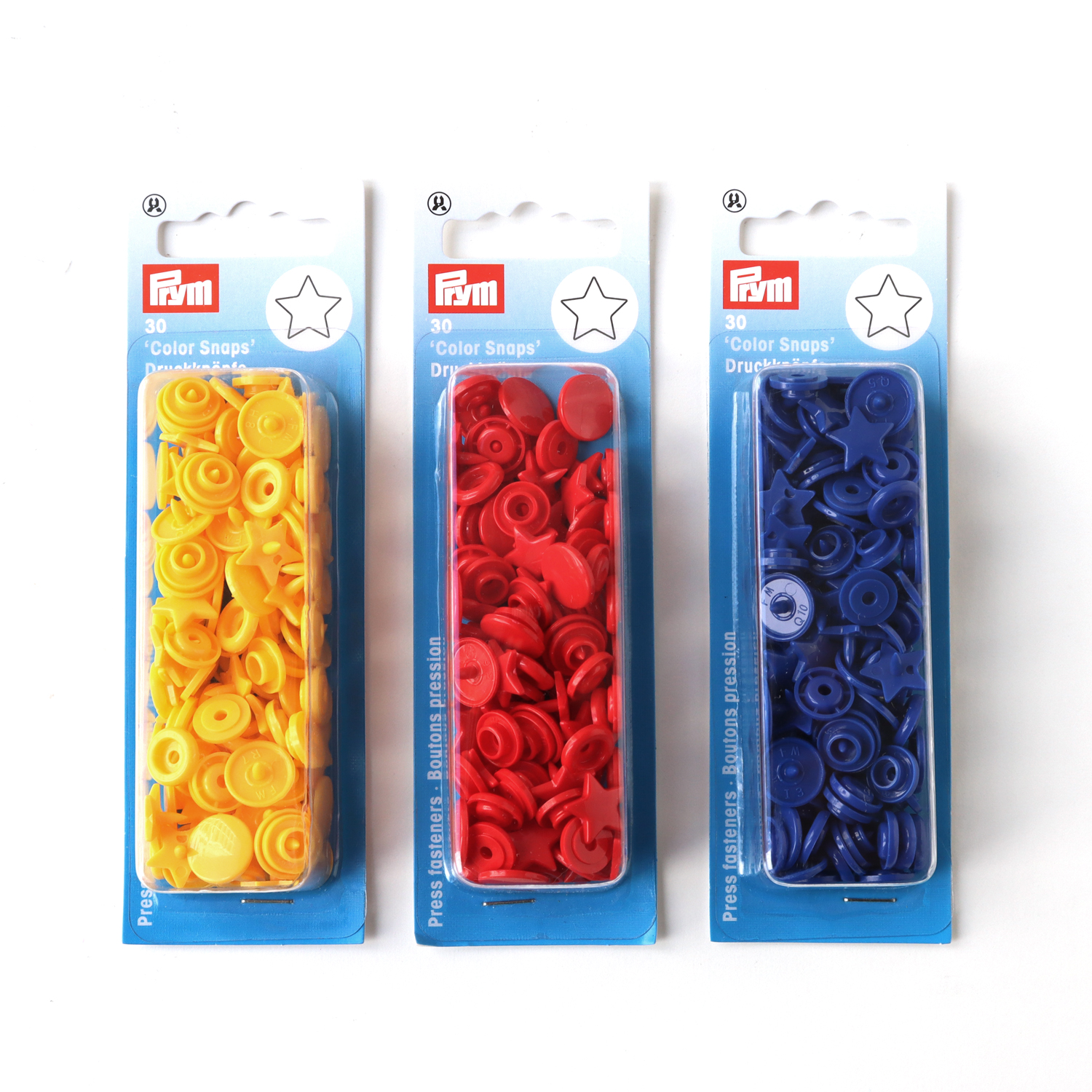 Prym プリム SNPプラスチックカラースナップボタン スター (個)「手芸