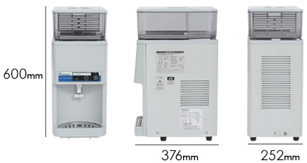 卓上型のタンクトップ式のシンプルで工事不要な冷水機（WMS-12T2