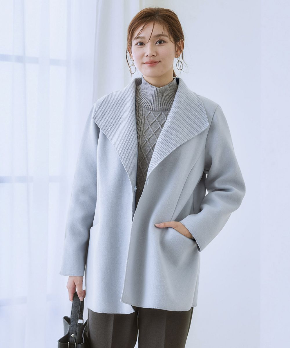 PAL'LAS PALACE メルトンショールカラーコート　ウール　レザー 楽天市場】//パラスパレス PALLAS PALACE レザーパイピングウール混