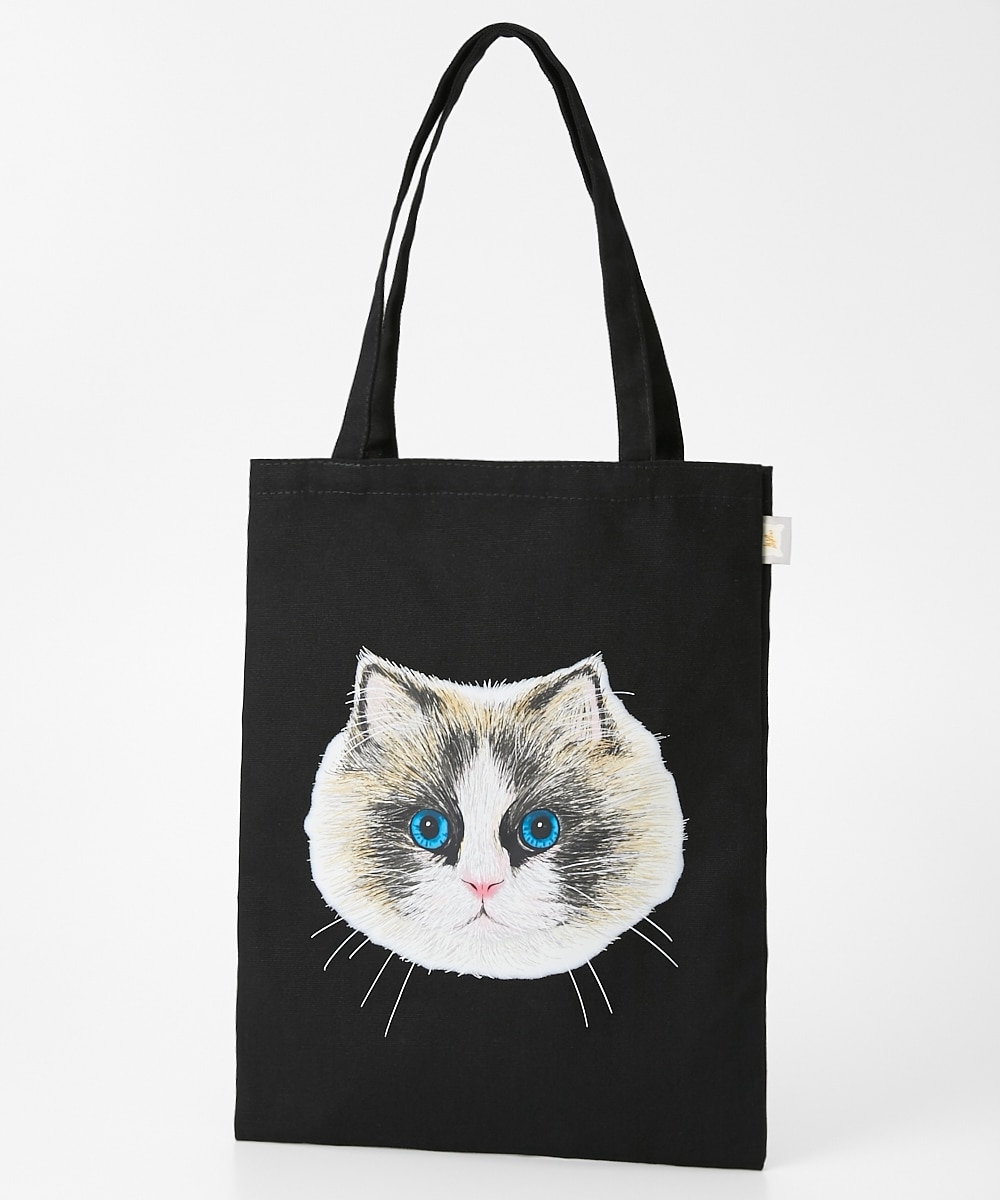 JOUJOULIER（ジュジュリエ）猫ちゃん転写トートバッグ（A4対応） 通販