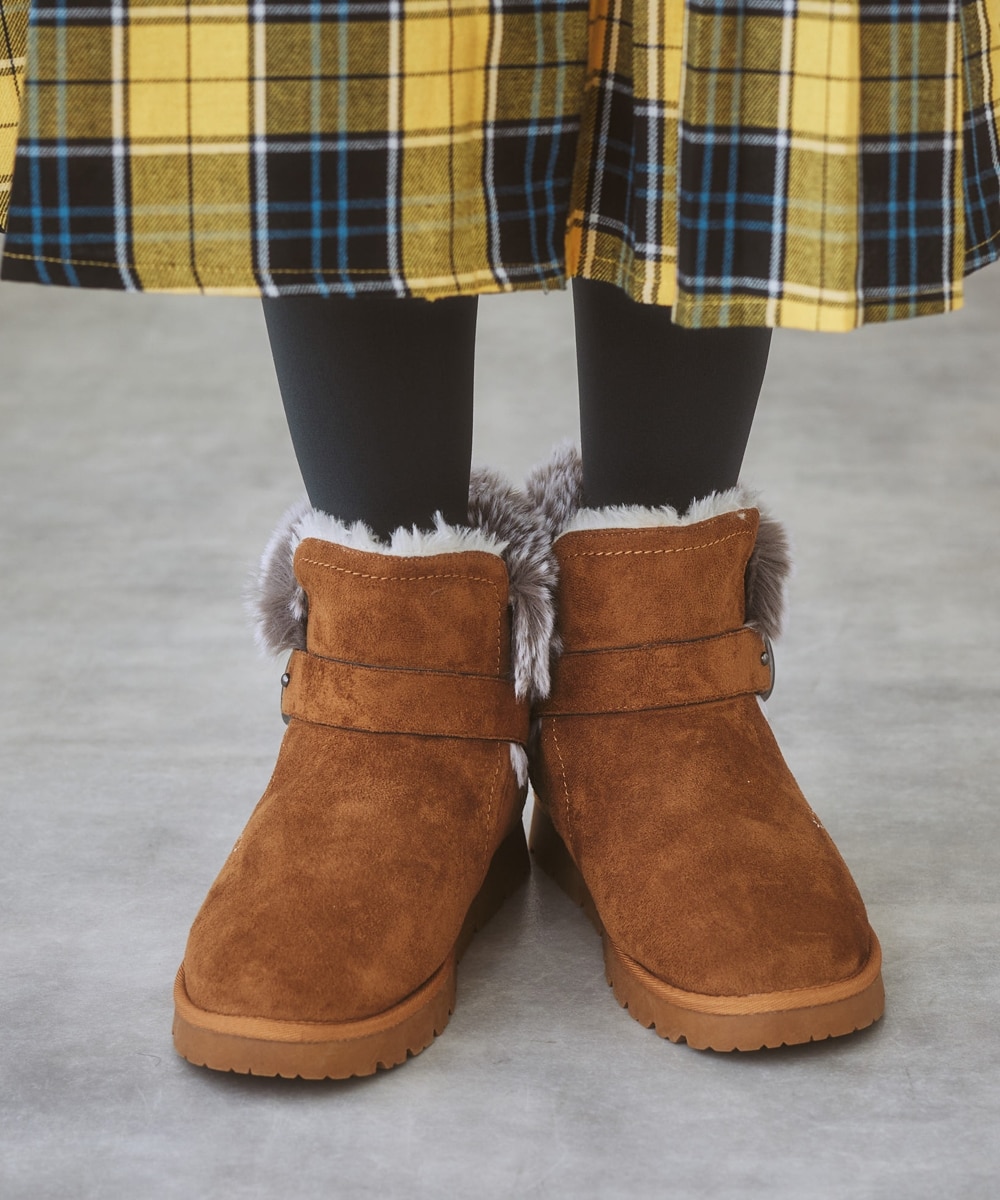 moz エコファー厚底ムートン調ブーツ（ワイズ3E） 通販【ニッセン】