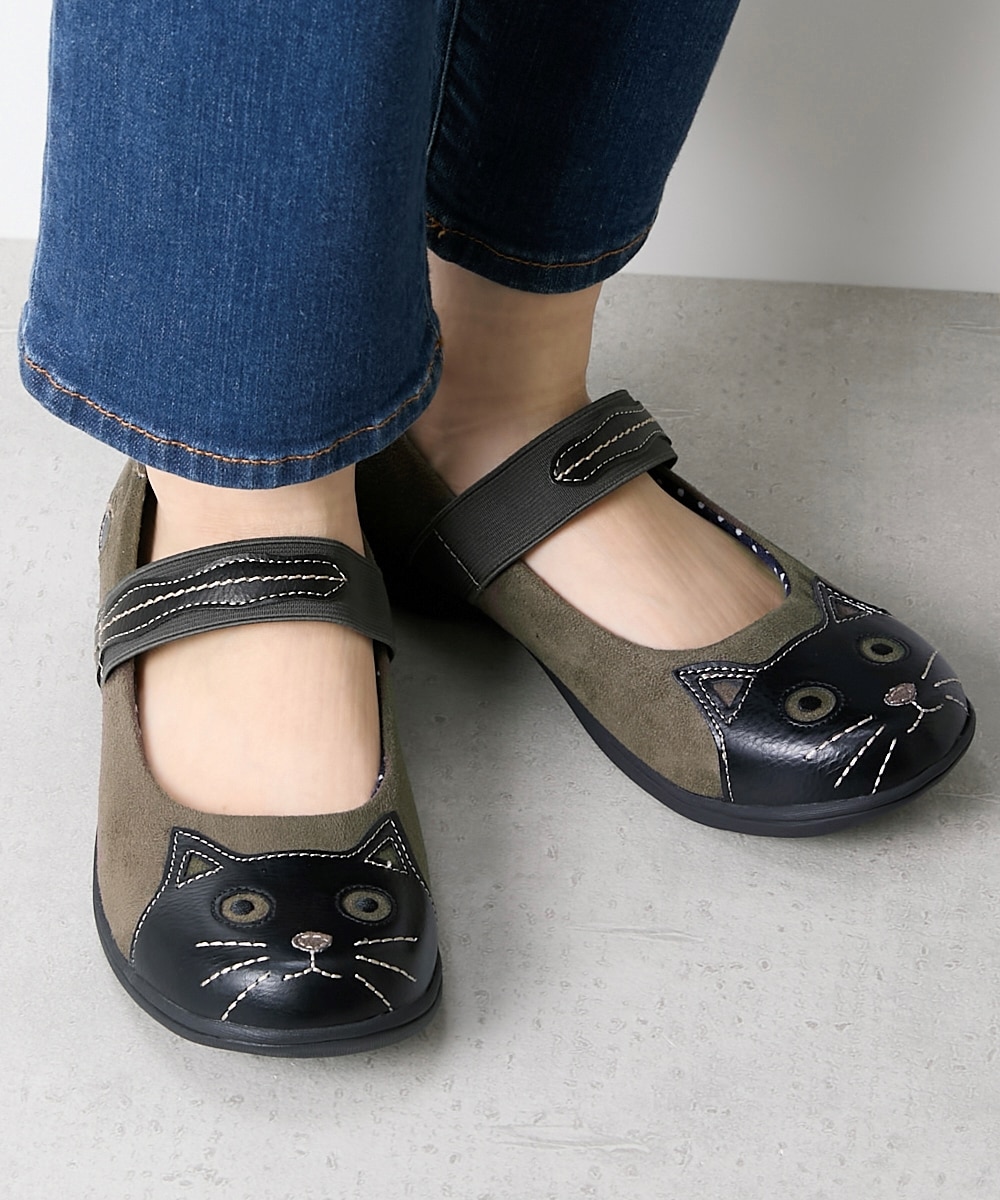 ゴム ベルトで歩行をサポート ニャン!とかわいい 猫の靴【アトランダム