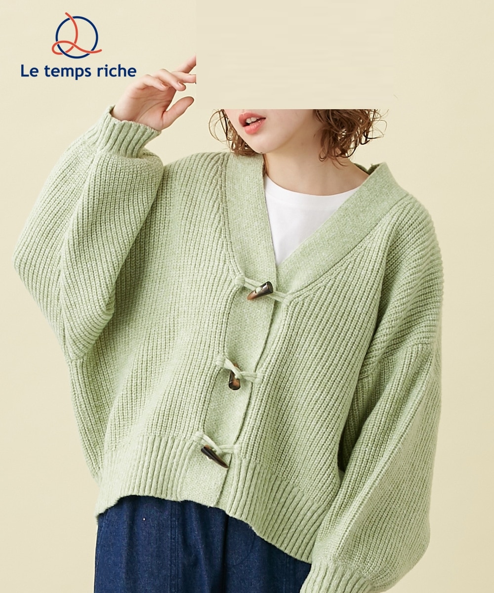 トグルボタンダッフル風ニットカーディガン ＜Le temps riche＞ 通販