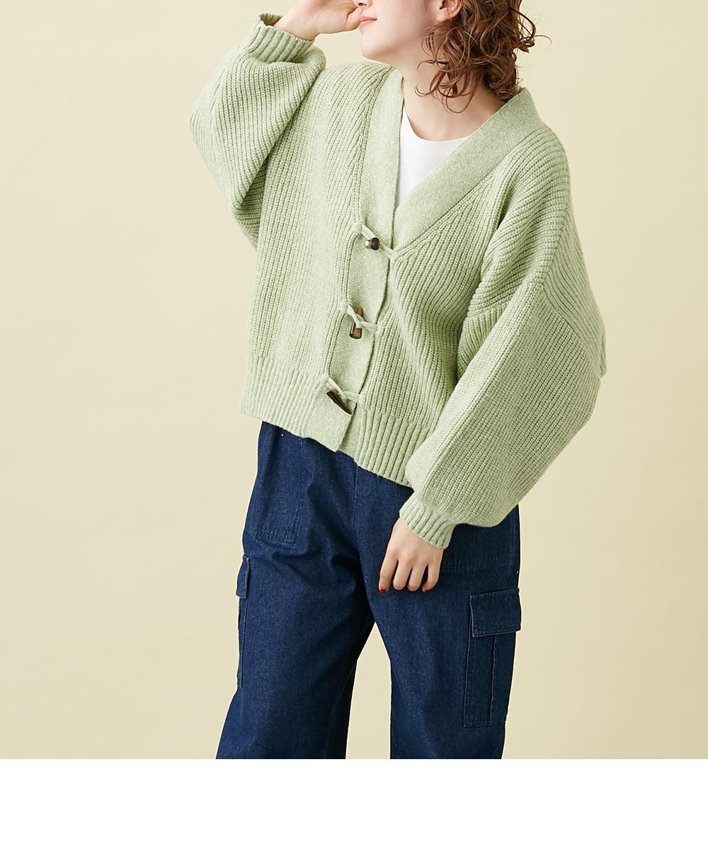 トグルボタンダッフル風ニットカーディガン ＜Le temps riche＞ 通販