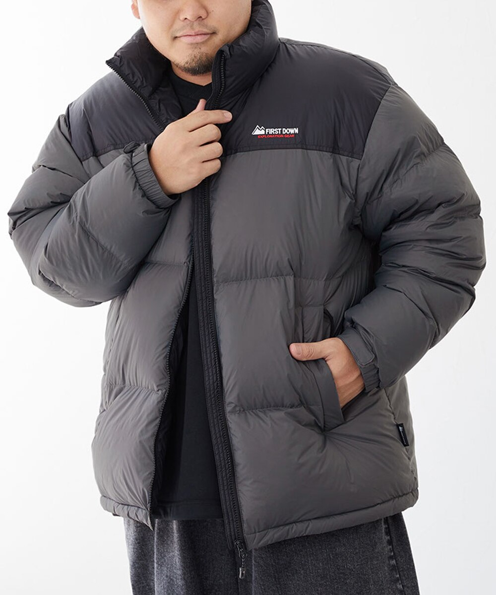 スタンドカラーダウンジャケット FIRST DOWN EXPLORATION GEAR