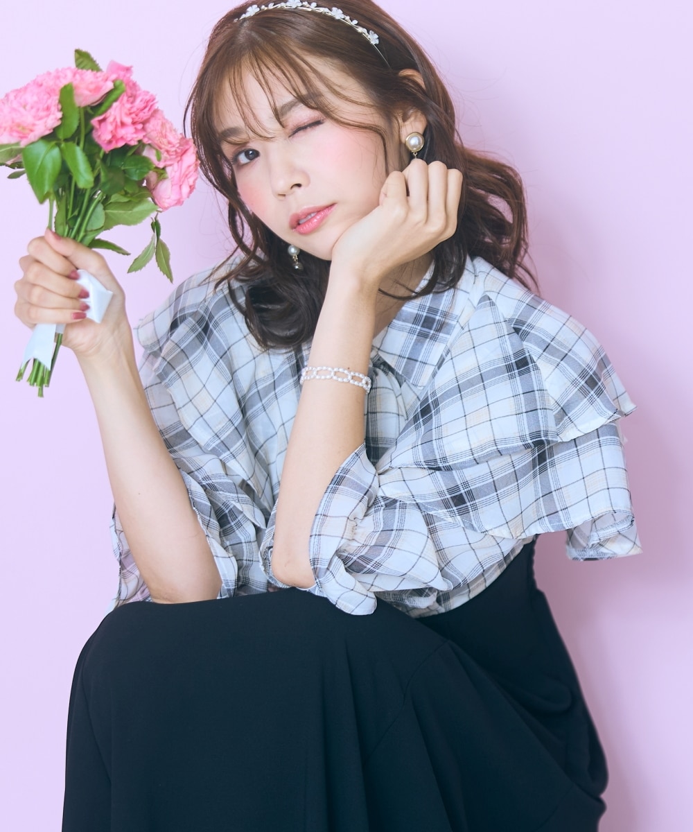 大きいサイズ＞柄ブラウスドッキングワンピース marun 通販【ニッセン】