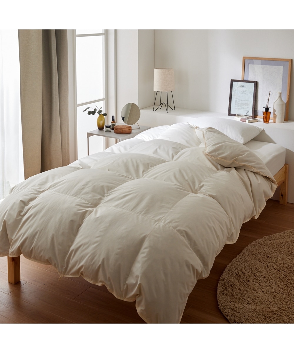 日本製】抗菌防臭・防ダニ羽毛布団（合い掛け布団・ダックダウン85