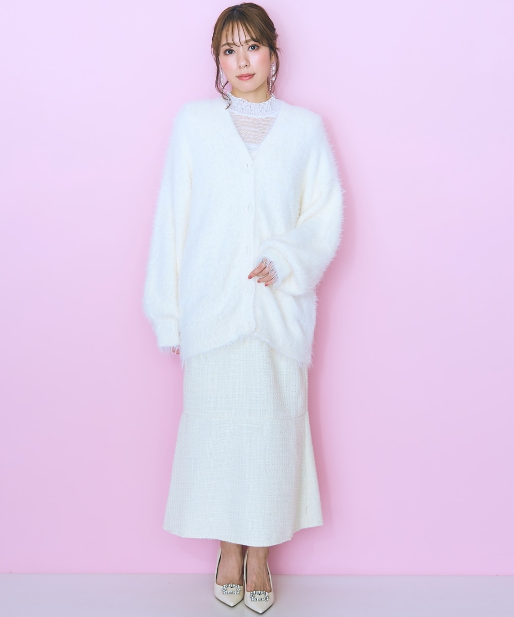 大きいサイズ＞マーメイドツイードジャンパースカート marun 通販