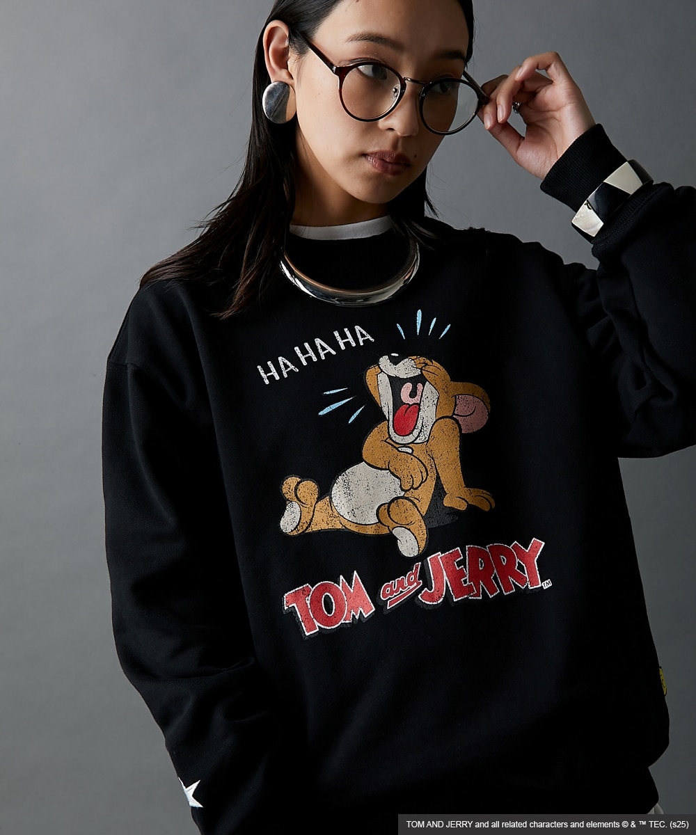 TOM and JERRY/トムとジェリー】綿100％裏起毛スウェット＜大きい