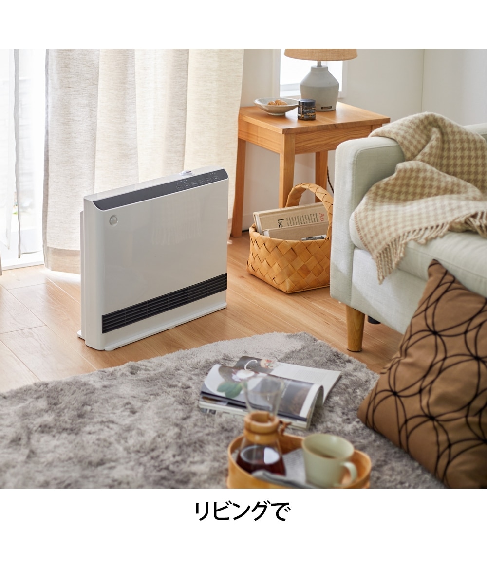 THREEUP 人感/室温センサー付 大風量加湿パネルセラミックヒーター