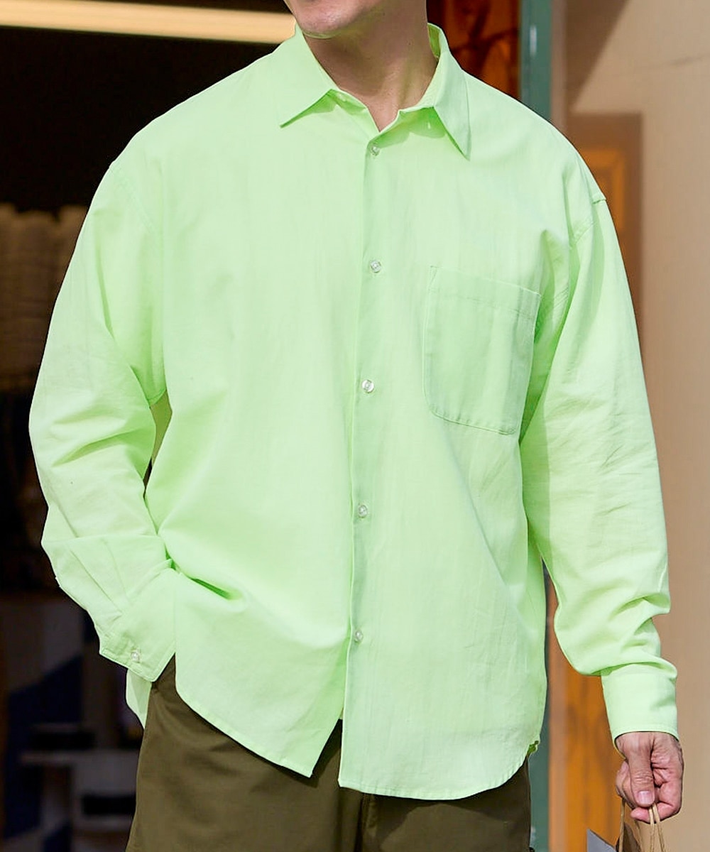 オーバーサイズ麻混長袖シャツ【大きいサイズ有】 通販【ニッセン】