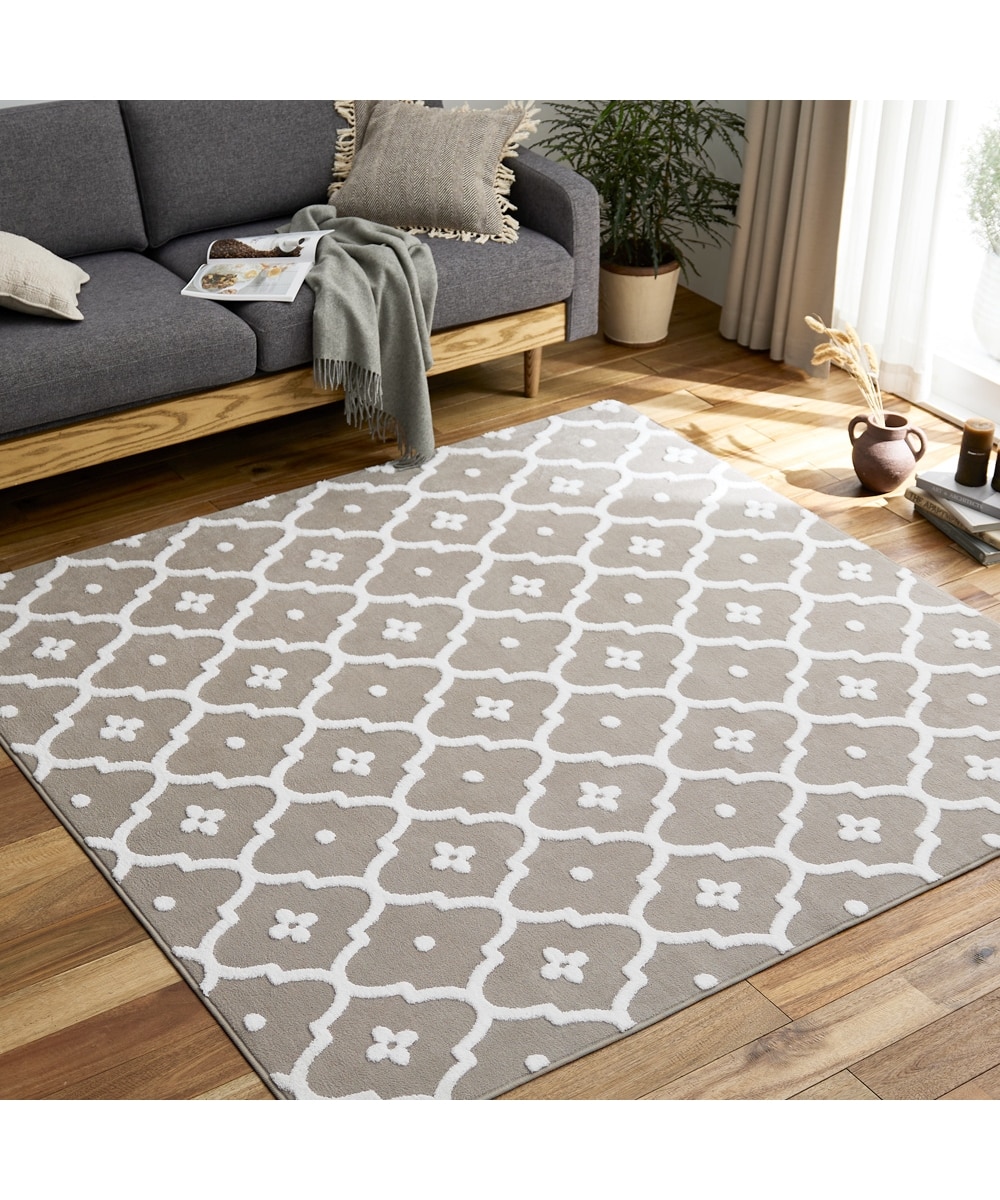 ラグ|モロッカンデザイン・ウレタン入り・手洗い 通販【ニッセン】