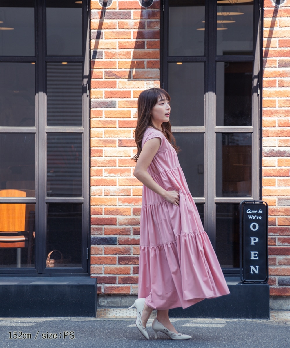 小さいサイズ 【hiiさんコラボ】ノースリーブワンピース 低身長さん