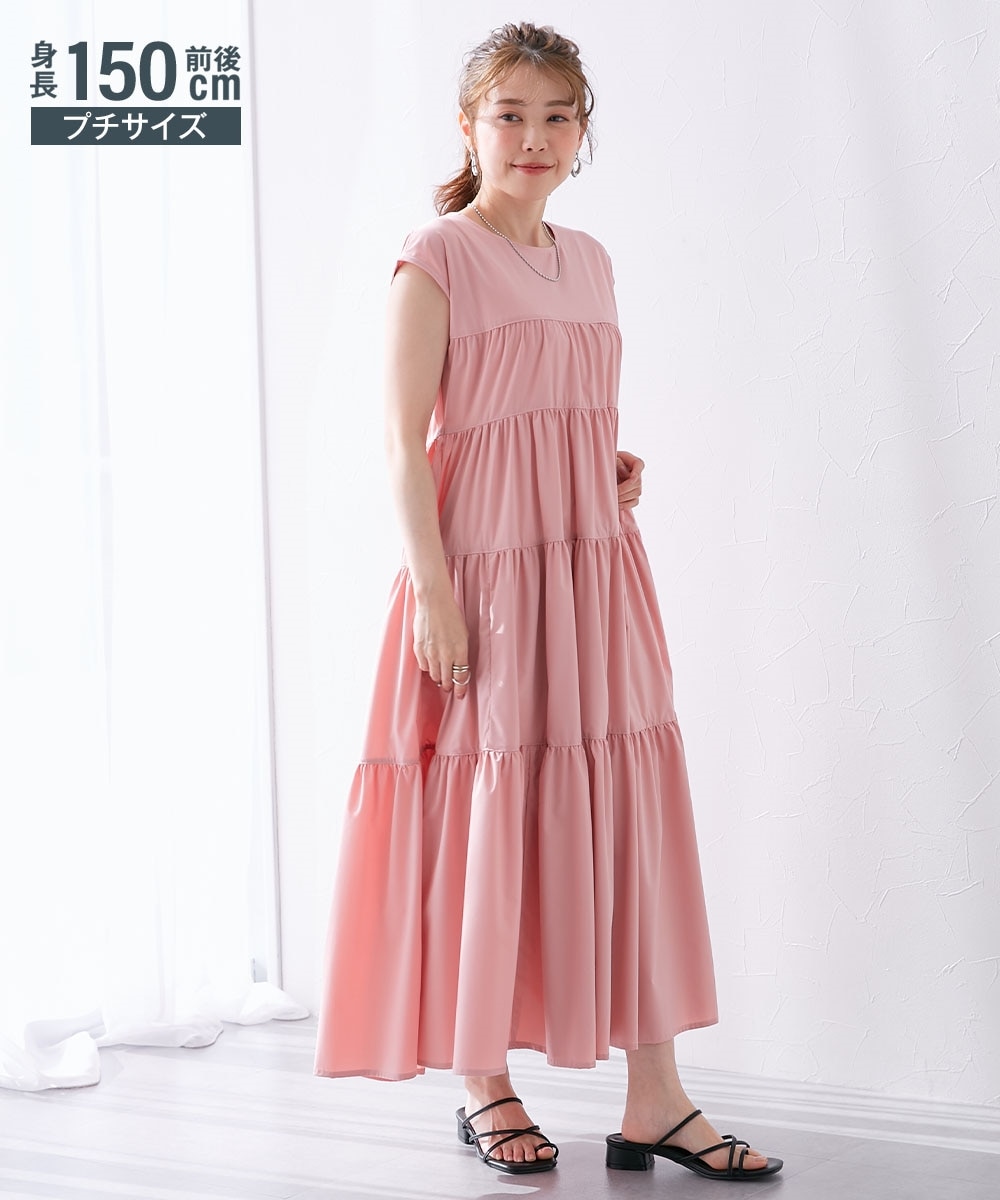 小さいサイズ 【hiiさんコラボ】ノースリーブワンピース 低身長さん