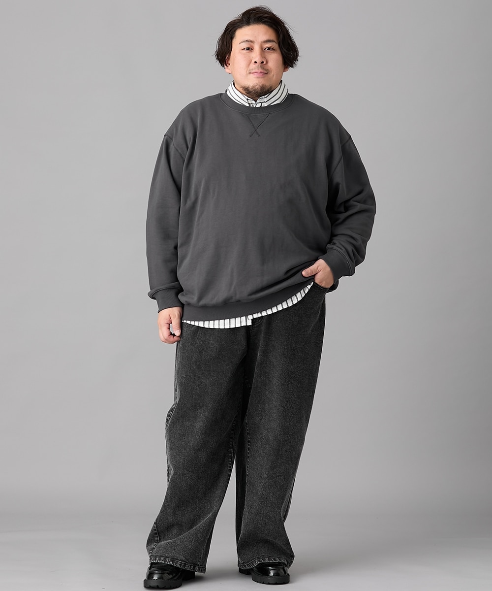 ヘビーウェイトオーバーサイズクルーネックスウェットトレーナー