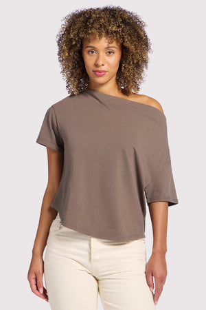 Vintage Cotton Off The Shoulder T-Shirt | Women's Off Shoulder Top