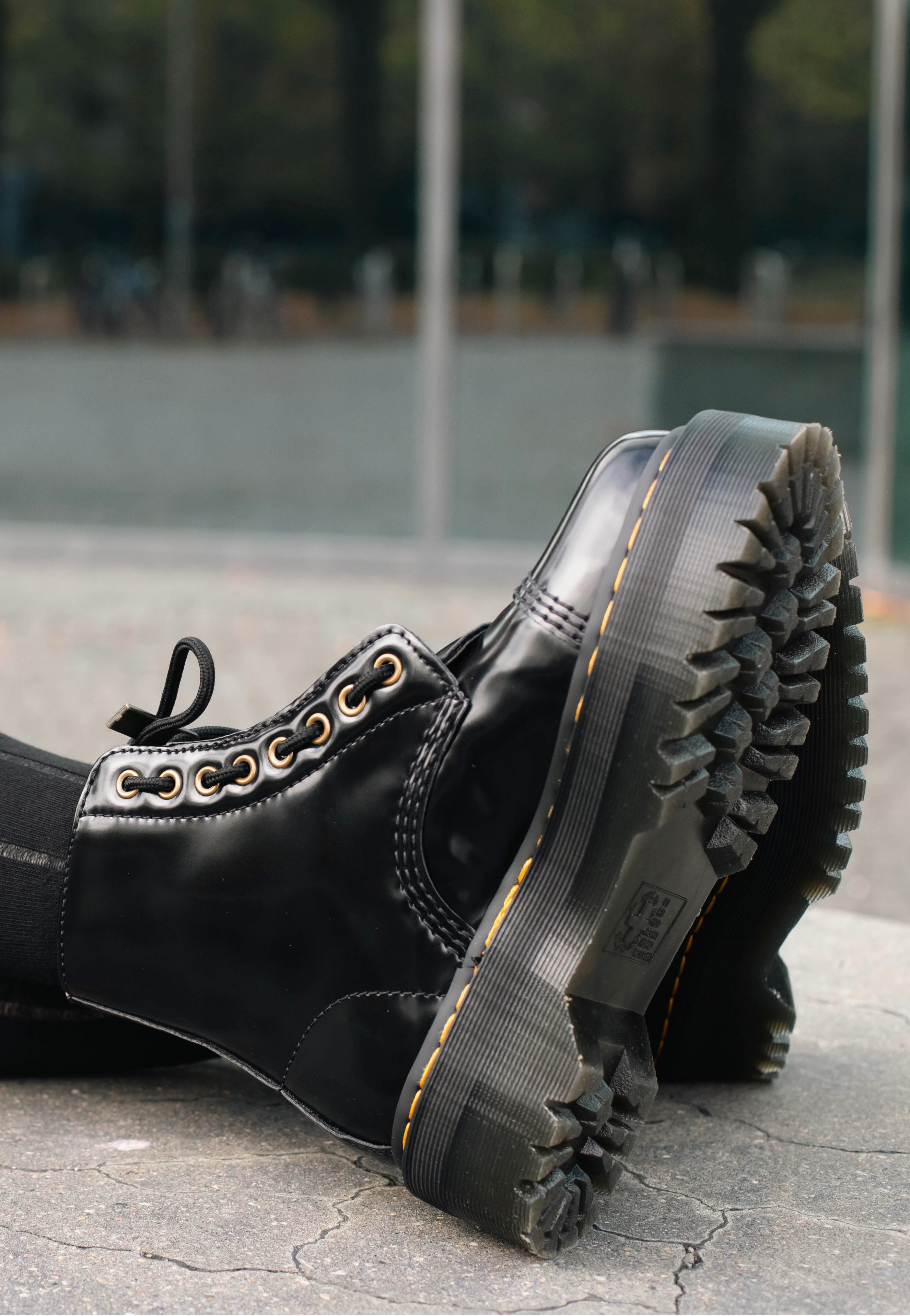 Dr. Martens - Vegan Sinclair Black Oxford - Girl Shoes | Nuclear Blast
