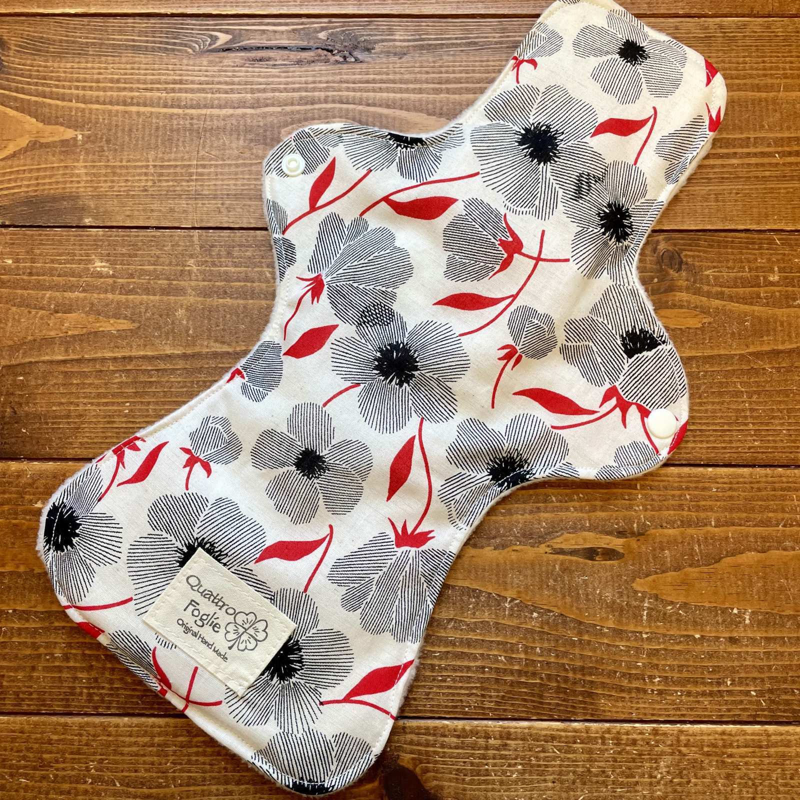 夜用布ナプキン30cm｜多い日も安心の防水仕様｜北欧-凛花