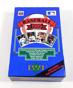 1989 Upper Deck Baseball w/High Series Box (#s 1-800) – Northwest