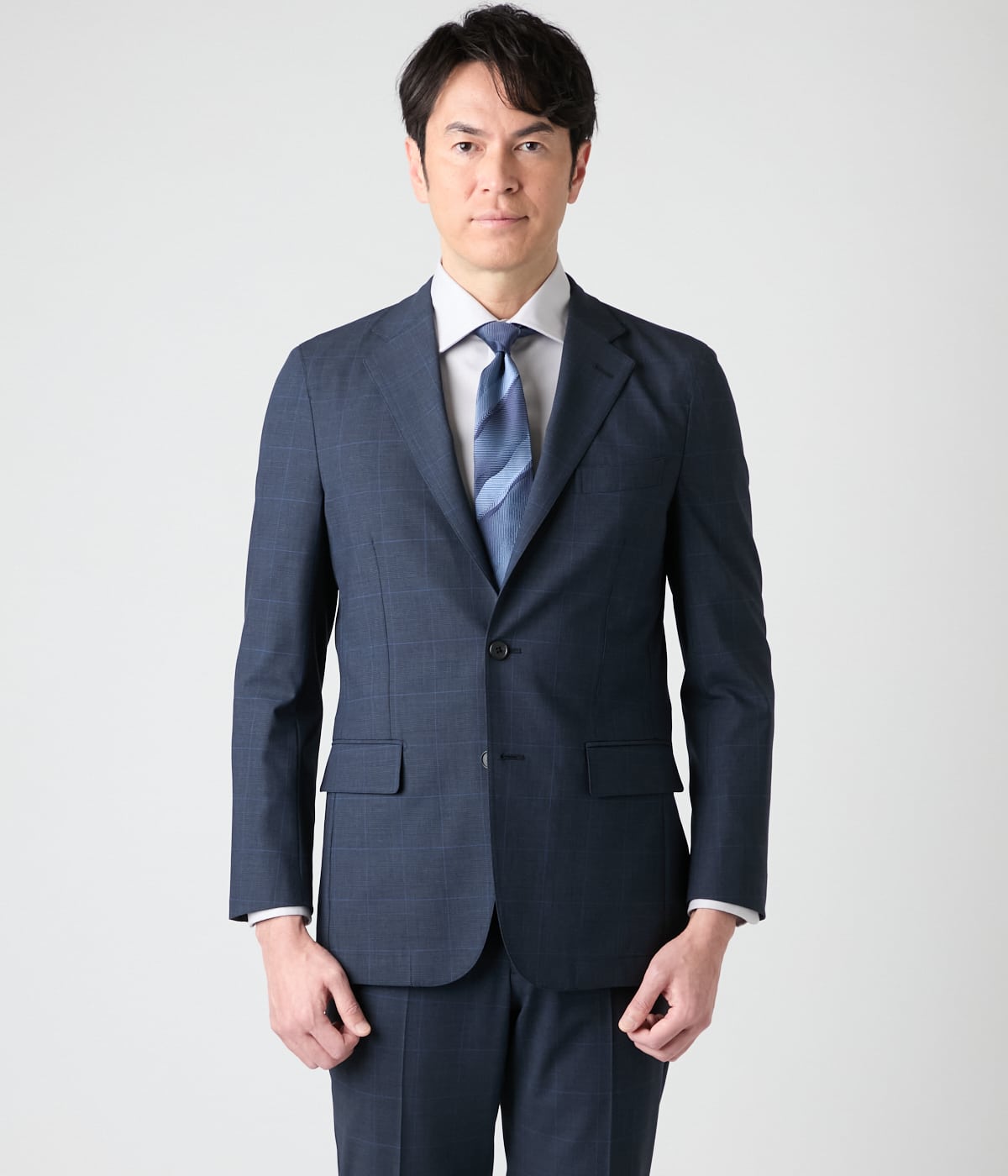 ストレッチ・防シワ】FLEX COMFORT グレンチェック スーツ(16055131