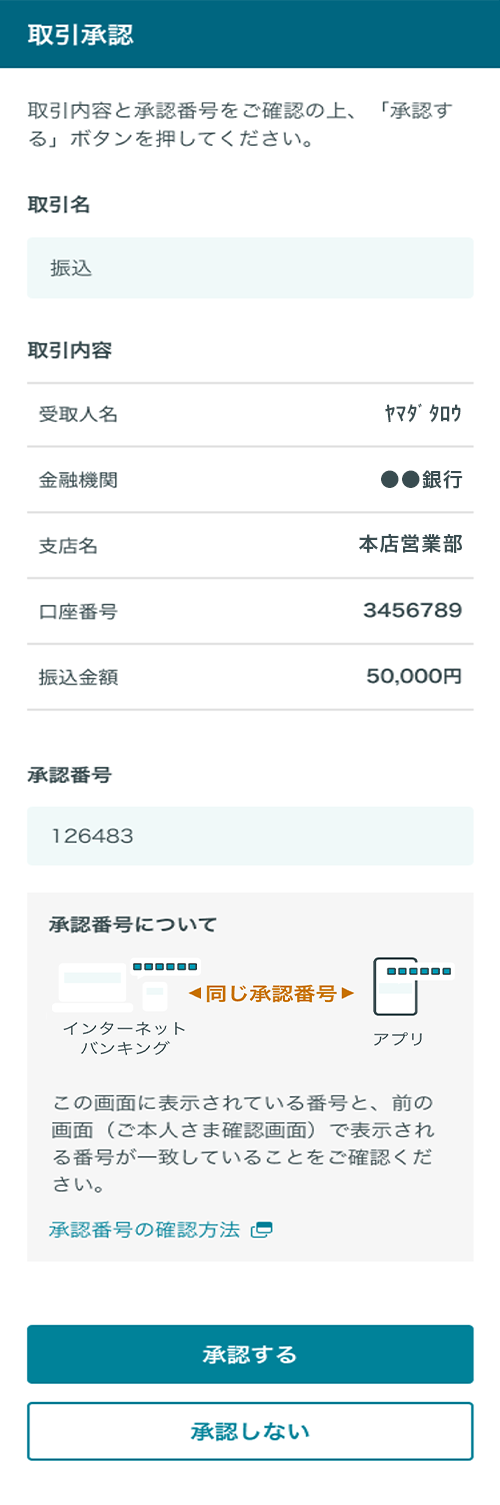 承認番号の確認方法について | 個人のお客さま | 三井住友信託銀行