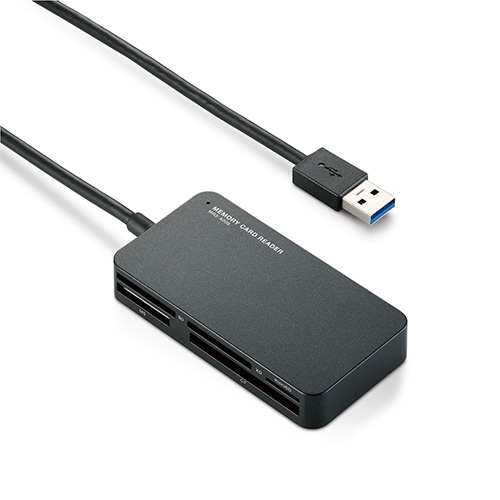 スマートオフィス】カードリーダー USB3.0対応 MR3-A006BK エレコム