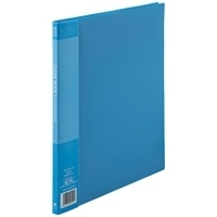 スマートオフィス】クリアーブック20P A4S青1冊 D047J-BL スマートバリュー