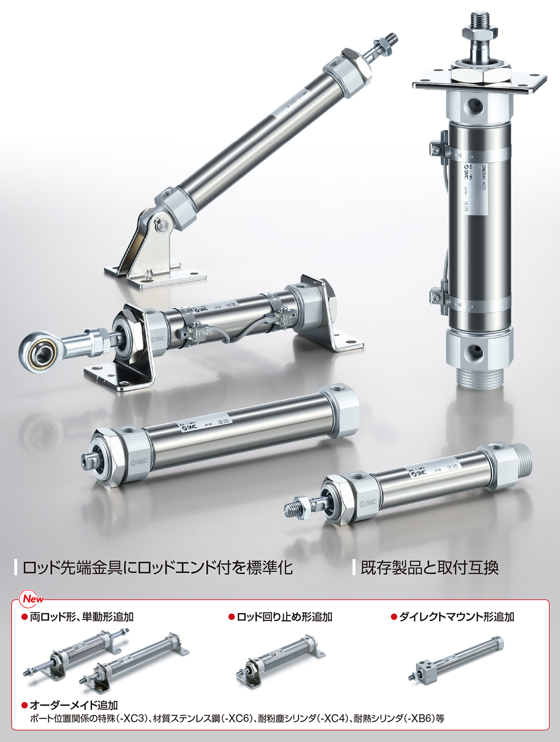 新製品情報：エアシリンダ ø20, ø25, ø32, ø40 CM2 Series ｜SMC 株式会社