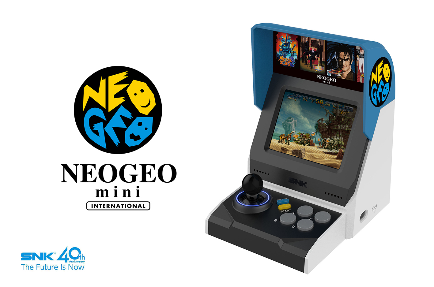 The NEOGEO mini, a video game console celebrating the 40th
