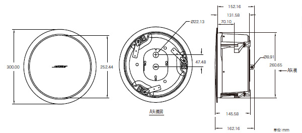 BOSE 天井埋め込み型スピーカー