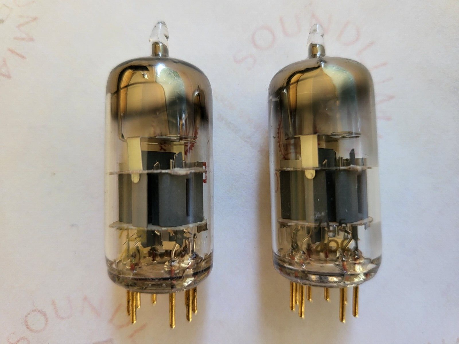 Valvo E88CC = 6922 = CCa Tubes D-getter Matched Pair - Holland