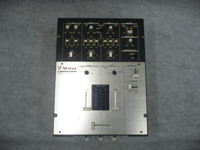 Vestax DJミキサー　PMC-07pro D 中古品】Vestax/DJミキサー/Pmc07Proブラック☆イノフェーダー付き -DJ
