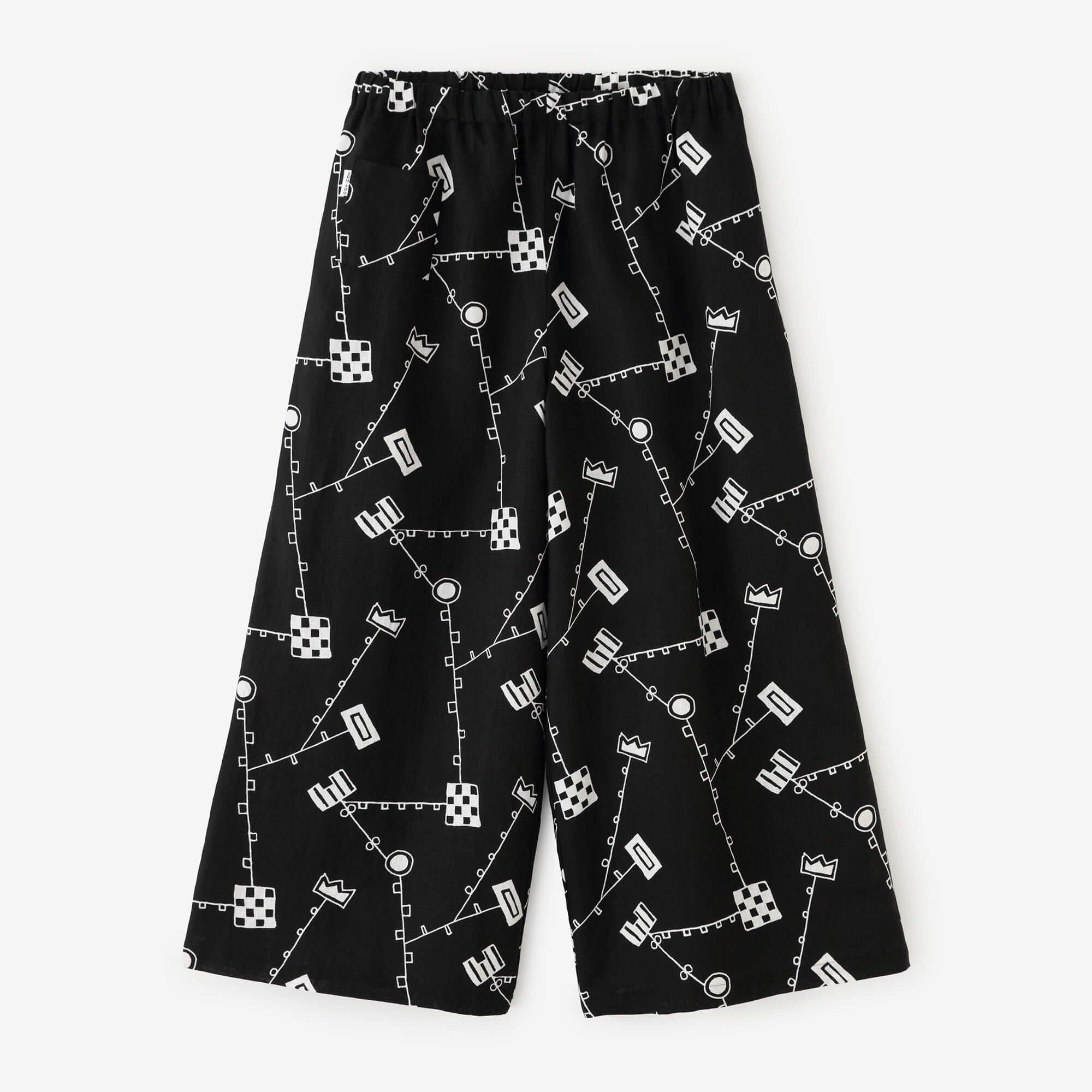 伊勢木綿 20/20 広形（ひろなり）もんぺ／芝翫茶（しかんちゃ）