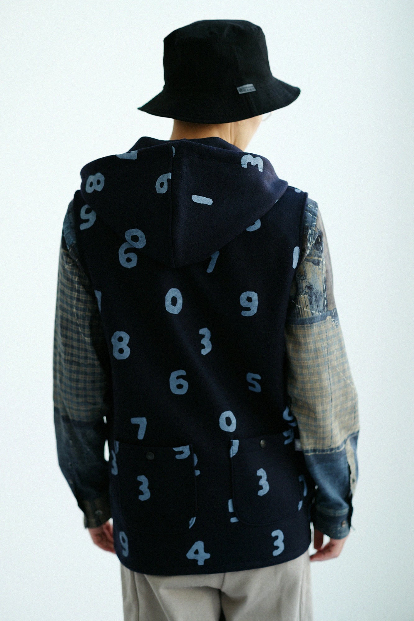 ダブルメルトン BIKEフードベスト／SO-SU-U ネイビーブラック