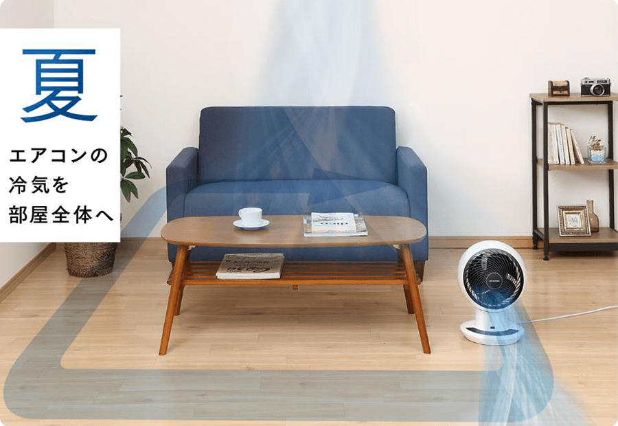 サーキュレーター 扇風機 DCJET サーキュレーターアイ パールホワイト