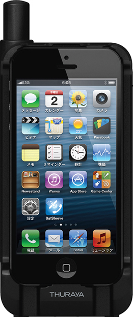 iPhone 5と接続することで衛星電話を利用できる「202TH」、9月10日より