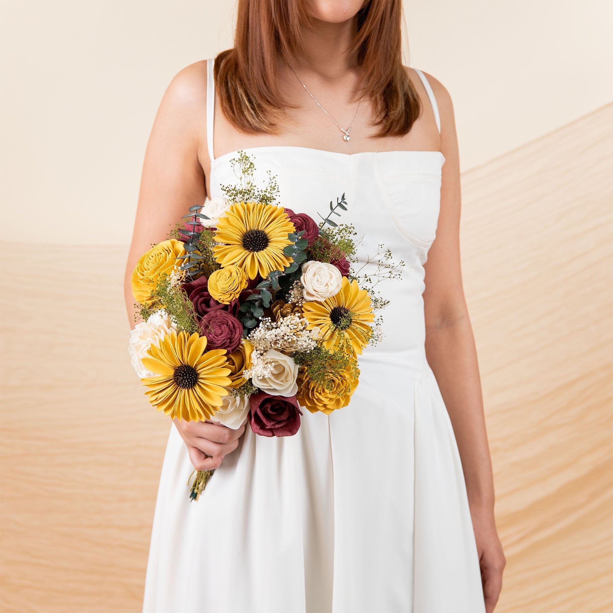 Wild Style Sunflower Daze Bridal Bouquet – Sola Wood Flowers