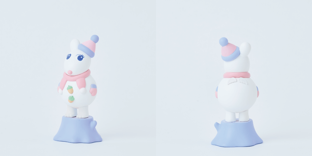 粉雪が舞う幻想的なソニーエンジェルの冬景色「Sonny Angel mini