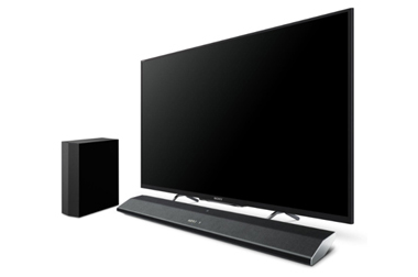 TV前にすっきり設置 高さ5cmのスリムなサウンドバーなどホームシアター