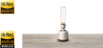 音色が空間を満たすハイレゾ対応のコンパクトなグラスサウンド