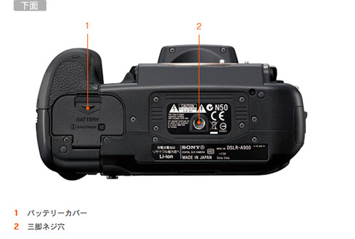 DSLR-A900 各部名称 | デジタル一眼カメラα（アルファ） | ソニー