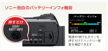 DCR-SR220 特長 : うれしい簡単操作 | デジタルビデオカメラ Handycam