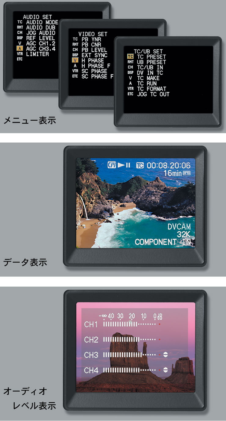 商品の特長 | DSR-45 | DVCAM | カムコーダー／レコーダー／プレーヤー