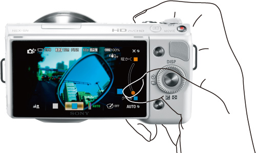 NEX-5NK 特長 : 直感的な操作 | デジタル一眼カメラα（アルファ） | ソニー