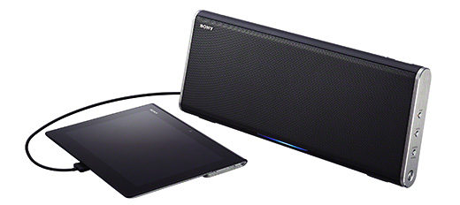 SRS-BTX500 特長 : ポータビリティ | アクティブスピーカー／ネック