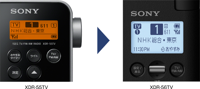 XDR-56TV 特長 : 本体デザイン・操作性 | ラジオ／CDラジオ・ラジカセ