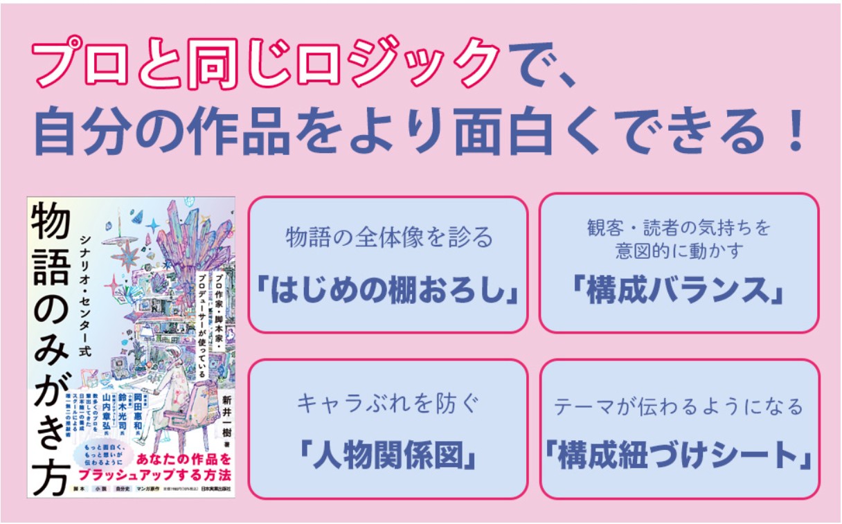 物語のみがき方を網羅！『シナリオ・センター式 物語のみがき方